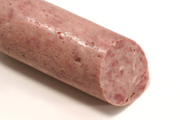 sausage balloon cutted over white