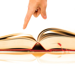 Opened book