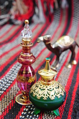 Fototapeta na wymiar Egyptian perfume bottles