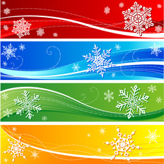 Winter Snowflake Banners