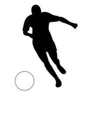 Soccer Player with Reflection