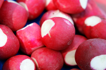 Red radishes