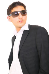 Close Up Handsome Fashion Model