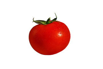 red tomato isolited on white