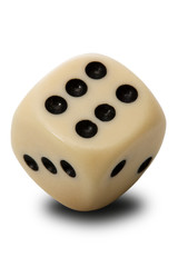 Old playing die