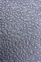 raindrops on metal
