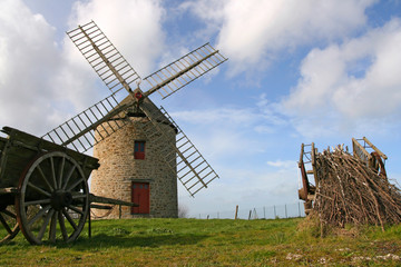 Fototapeta premium Windmill of Cherrueix