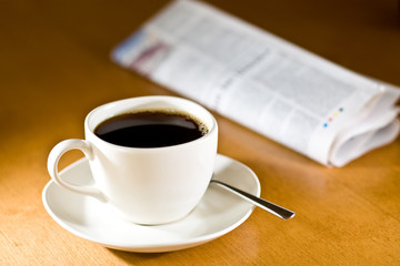 Coffee and Newspaper