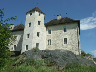 Fototapeta na wymiar odnowiony zamek Lavour