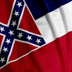 Mississippi Flag Closeup