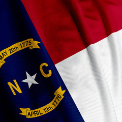 North Carolina Flag Closeup - 8029251