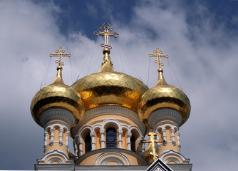 Fototapeta na wymiar Jałta prawosławna catherdral