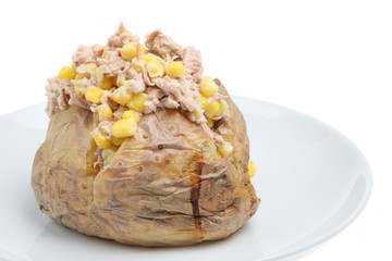 Baked Potato with Tuna and Sweetcorn