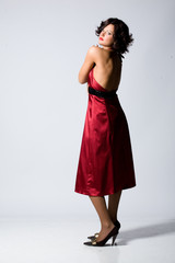 Fototapeta premium Girl In Red