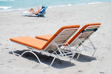 Orange Beach Chairs