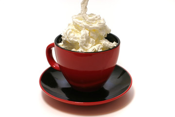 black coffee and cream