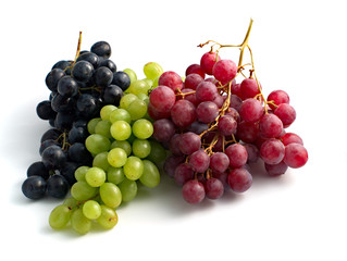 colourful grapes