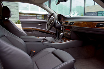 luxury car interior