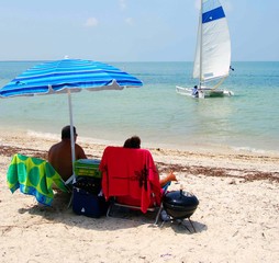 Sunday Afternoon on a Key Biscayne Beach