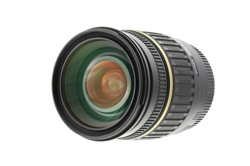 Camera lens isolated on white