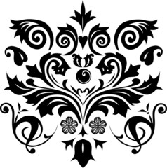 design of black foliage