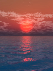 Sea sunset