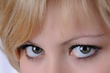 Augen Blick Augenblick Frau Mädchen Gesicht