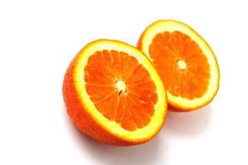 two slices of oranges