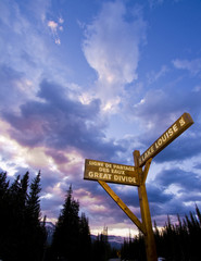 Sign Points to Lake Louise