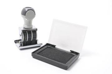 Rubber Stamp and Ink Pad