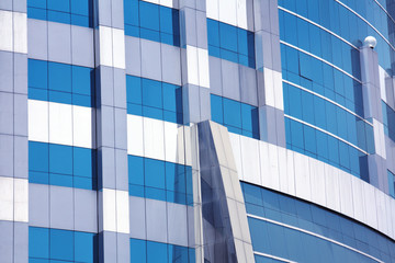 Obraz na płótnie Canvas blue corporate building