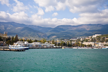 Fototapeta na wymiar Yalta's port