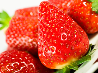 Strawberries close up