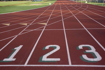 starting line of a running ltrack