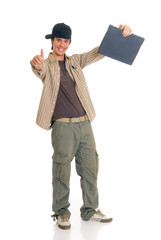 Teenager boy student