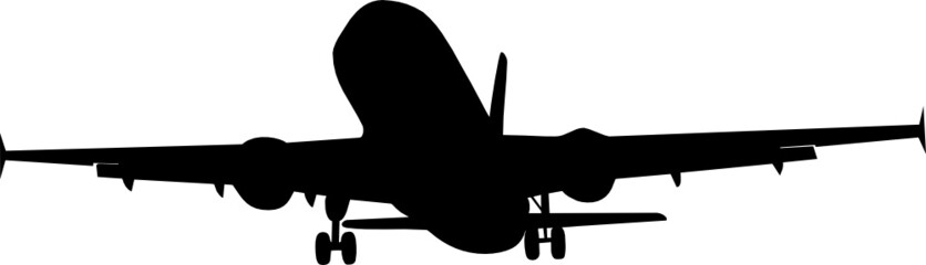 illustration of a airplane landing