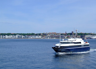 Fototapeta na wymiar Helsingborg passenger ferry boat 01