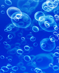 Rising air bubbles
