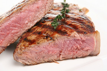 Juicy Rare Sirloin Steak