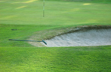 Sand trap and rake