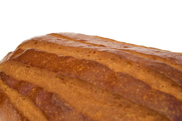 fresh bread on white background