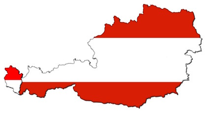 Vorarlberg auf Österreich