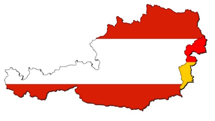 Burgenland auf Österreich