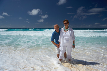 standing in shallow water