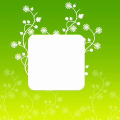 Hintergrund Grün mit Banner