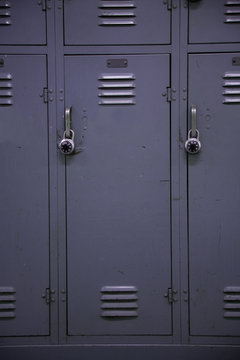 School Locker Gray