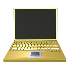 Golden laptop