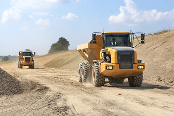 Obraz premium file de dumpers