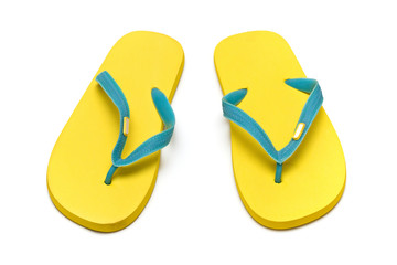 sandals slippers on the white background