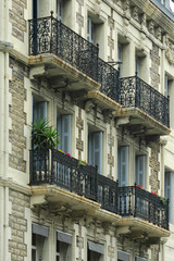 Fototapeta na wymiar Classic French building facade